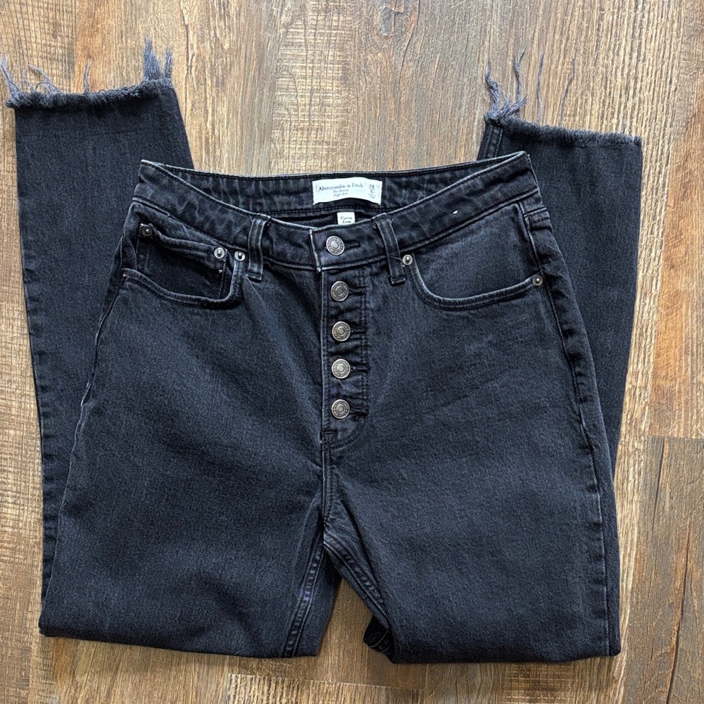 Abercrombie & Fitch High Rise Black Jeans